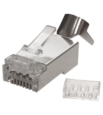 CAT6a Pass Through RJ45 Netzwerkstecker - geschirmt - für flexible Kabel