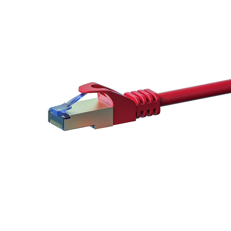 CAT 6a Netzwerkkabel LSOH - S/FTP - 1 Meter - Rot