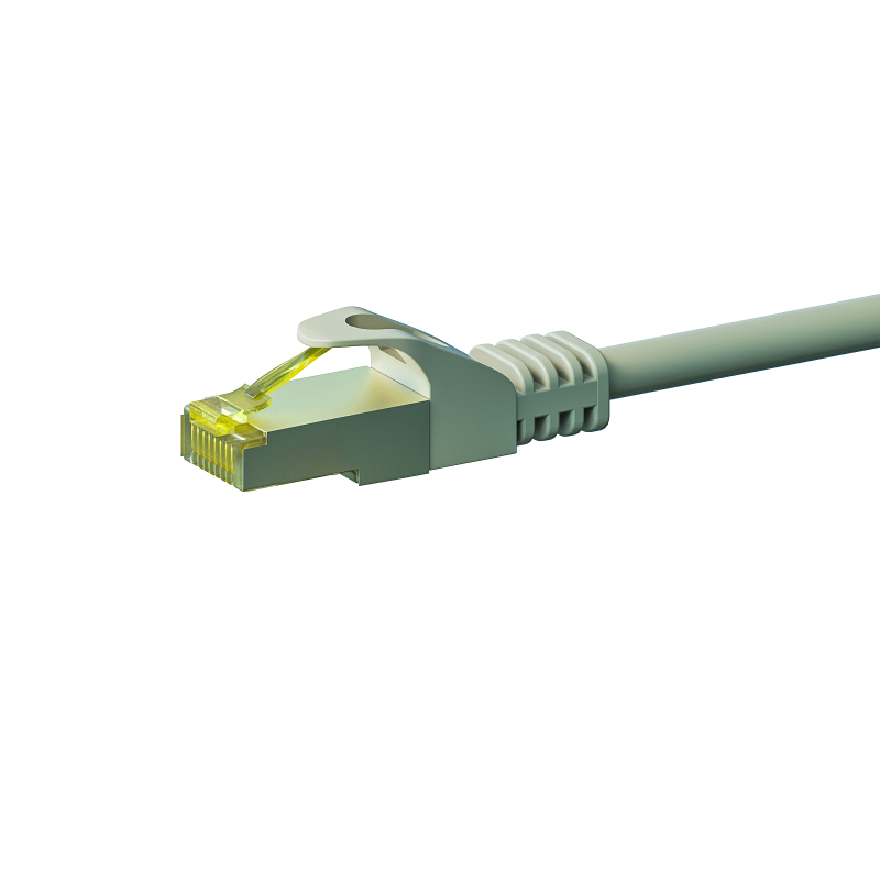  RJ45 Netzwerkkabel S/FTP (PiMF), mit CAT 7 Rohkabel, Grau, 50m