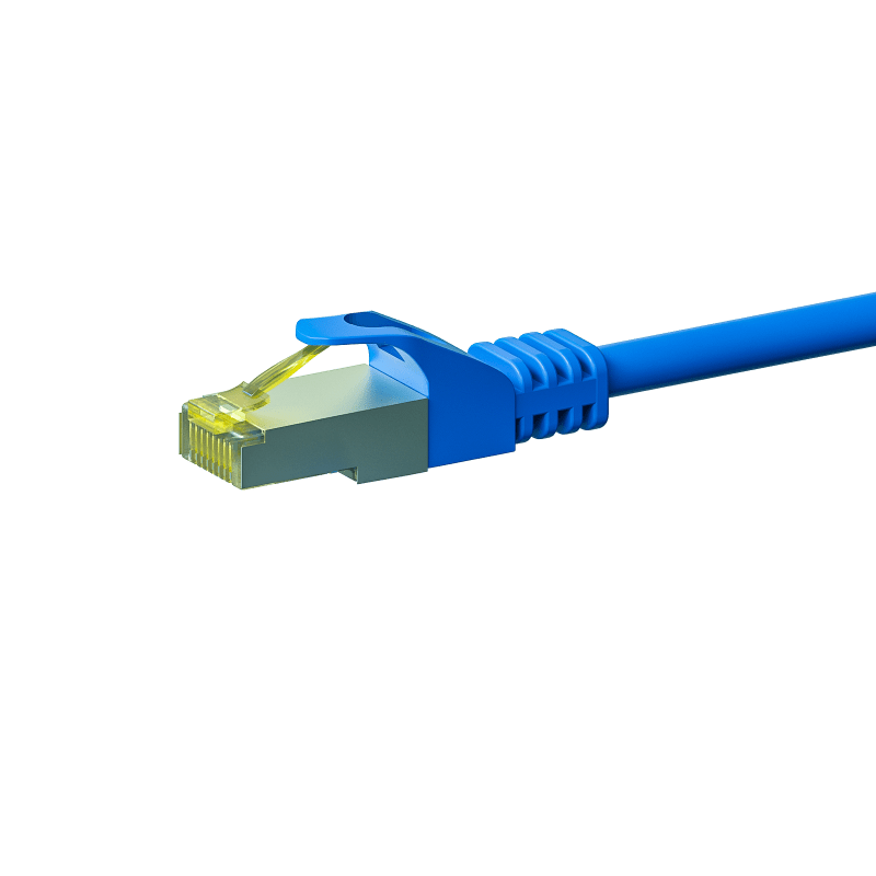  RJ45 Netzwerkkabel S/FTP (PiMF), mit CAT 7 Rohkabel, Blau, 50m