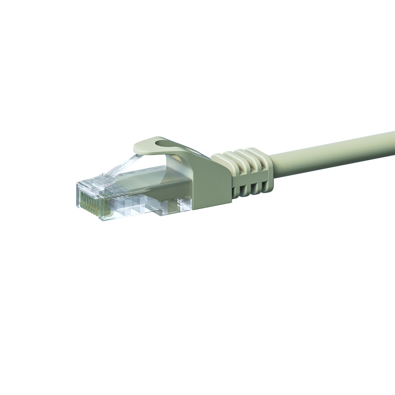 CAT 5e Netzwerkkabel U/UTP – 2 Meter -  Grau - CCA