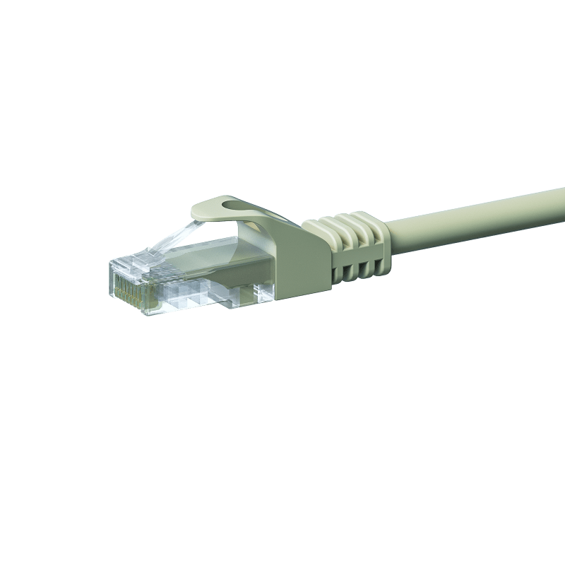 CAT 5e Netzwerkkabel U/UTP – 3 Meter -  Grau - CCA