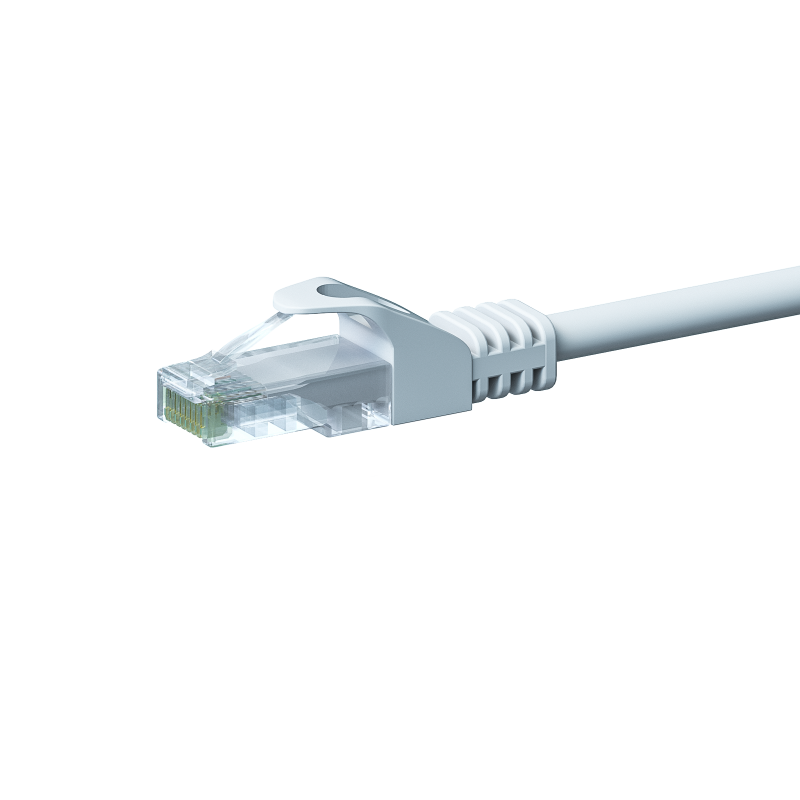 CAT 5e Netzwerkkabel U/UTP – 10 Meter -  Weiß - CCA