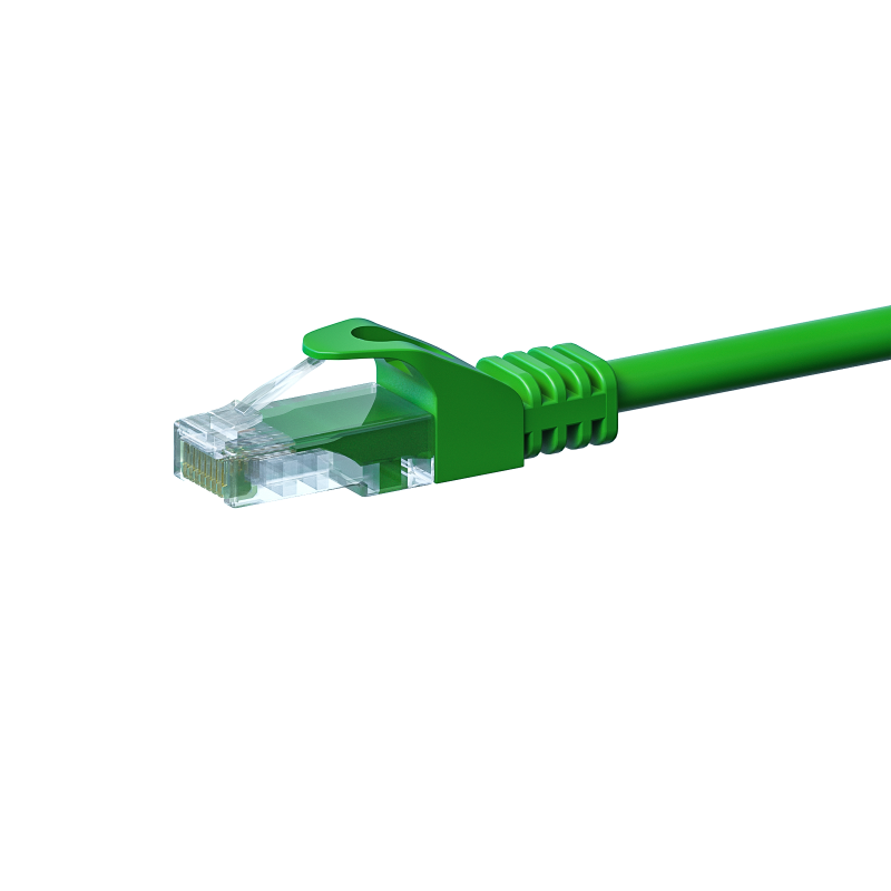 CAT 5e Netzwerkkabel U/UTP – 0.25 Meter -  Grün - CCA