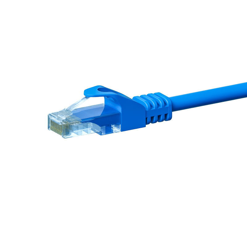 CAT 5e Netzwerkkabel U/UTP – 3 Meter -  Blau - CCA