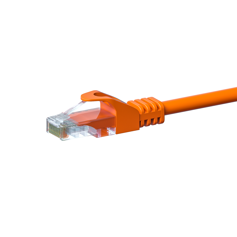 CAT 5e Netzwerkkabel U/UTP – 2 Meter -  Orange - CCA