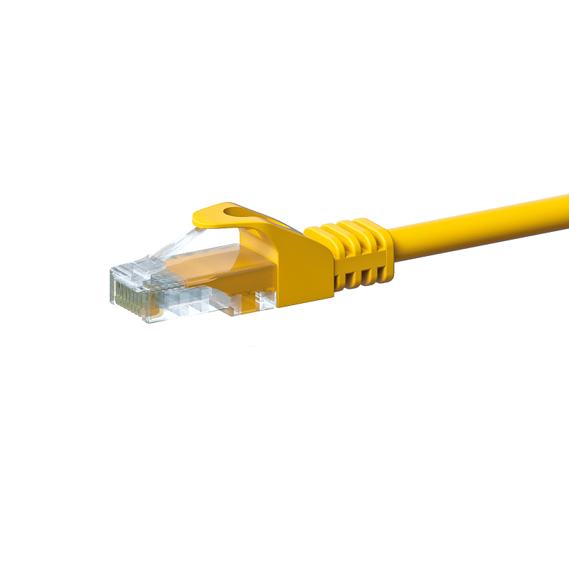 CAT 5e Netzwerkkabel U/UTP – 1,50 Meter -  Gelb - CCA