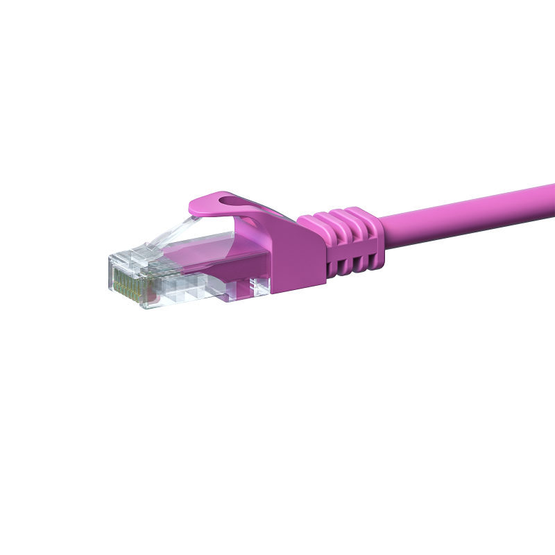 CAT 5e Netzwerkkabel U/UTP – 5 Meter -  Rosa - CCA