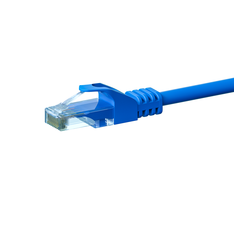 CAT 6 Netzwerkkabel U/UTP - 2 Meter - Blau - CCA