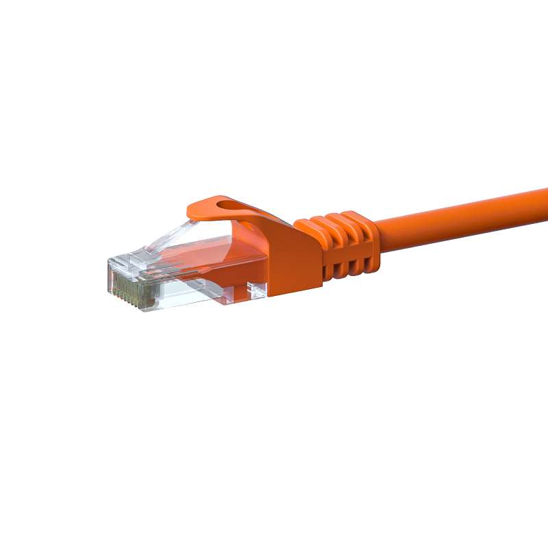 CAT 6 Netzwerkkabel U/UTP - 7,50 Meter - Orange - CCA