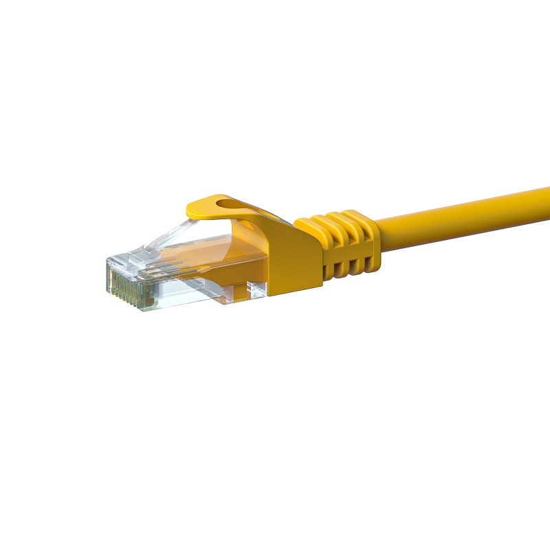 CAT 6 Netzwerkkabel U/UTP - 2 Meter - Gelb - CCA