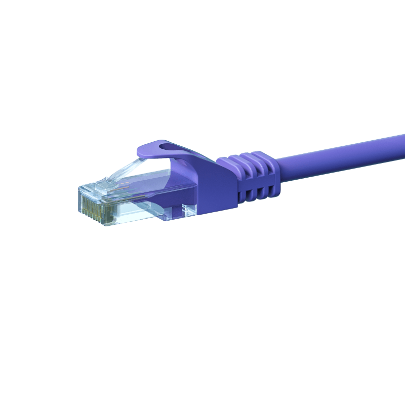 CAT 6 Netzwerkkabel U/UTP - 1 Meter - Violett - CCA