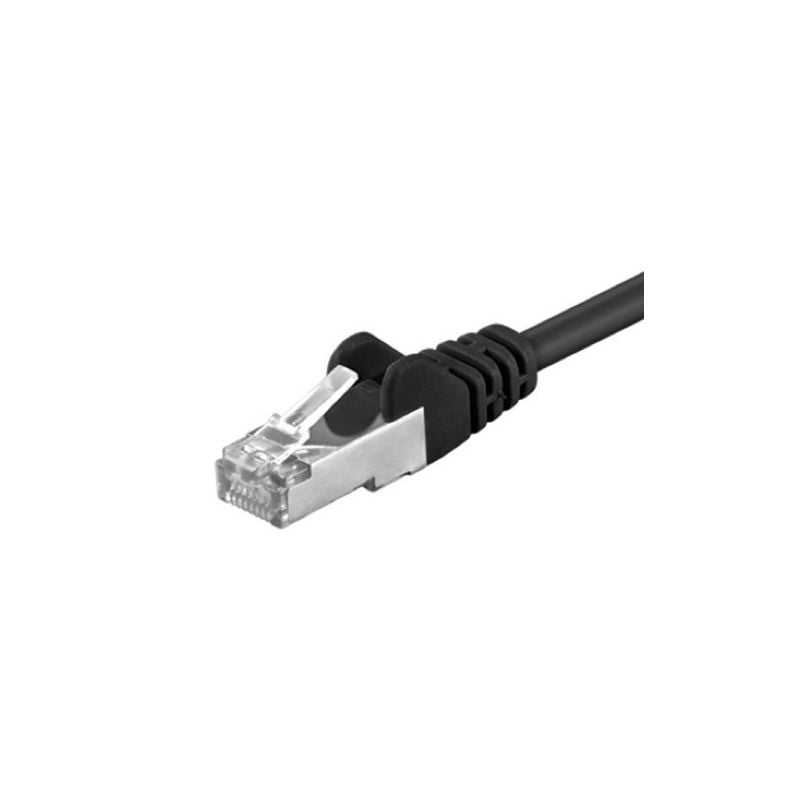 CAT 5e Netzwerkkabel F/UTP – 0,25 Meter -  Schwarz