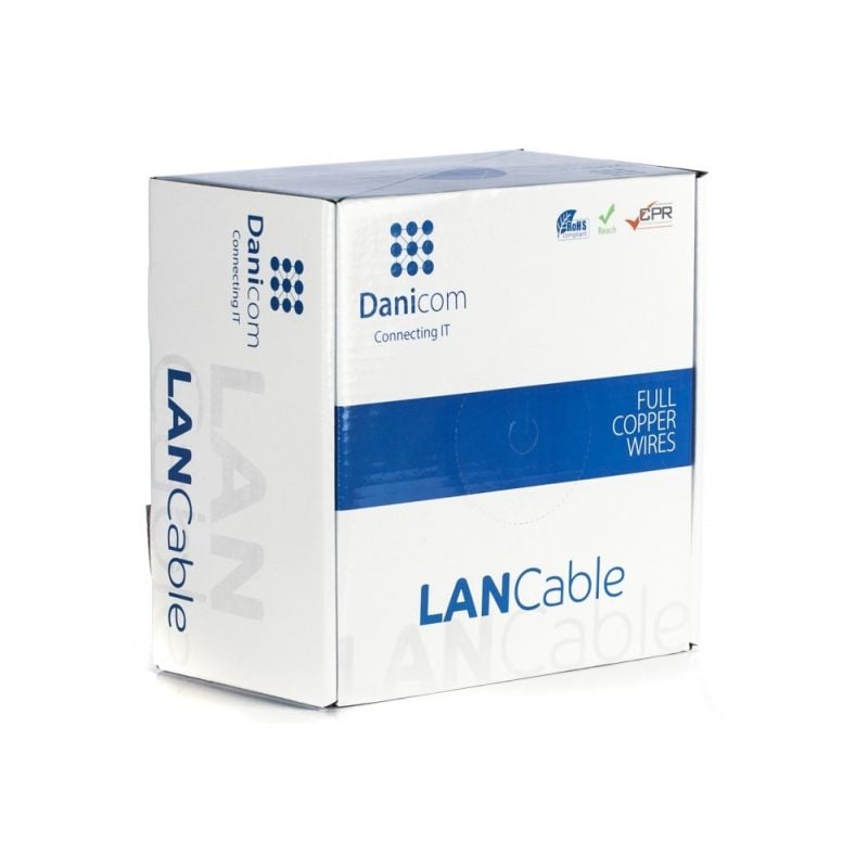 DANICOM CAT6A S/FTP 100m Starrleiter - LSZH (Eca)